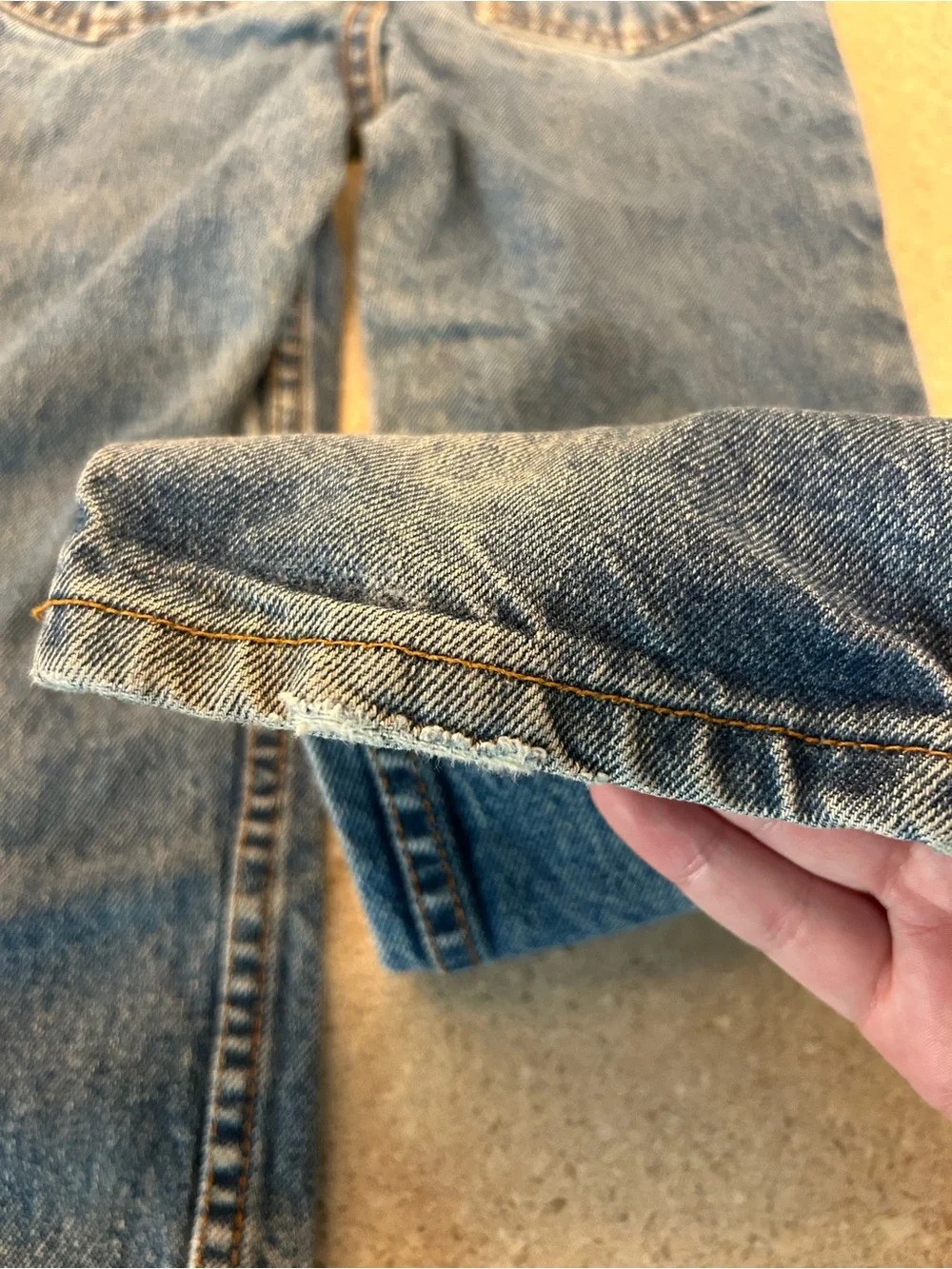 Vintage 90s Jordache Kids Denim Jeans Medium Acid Wash Straight Leg